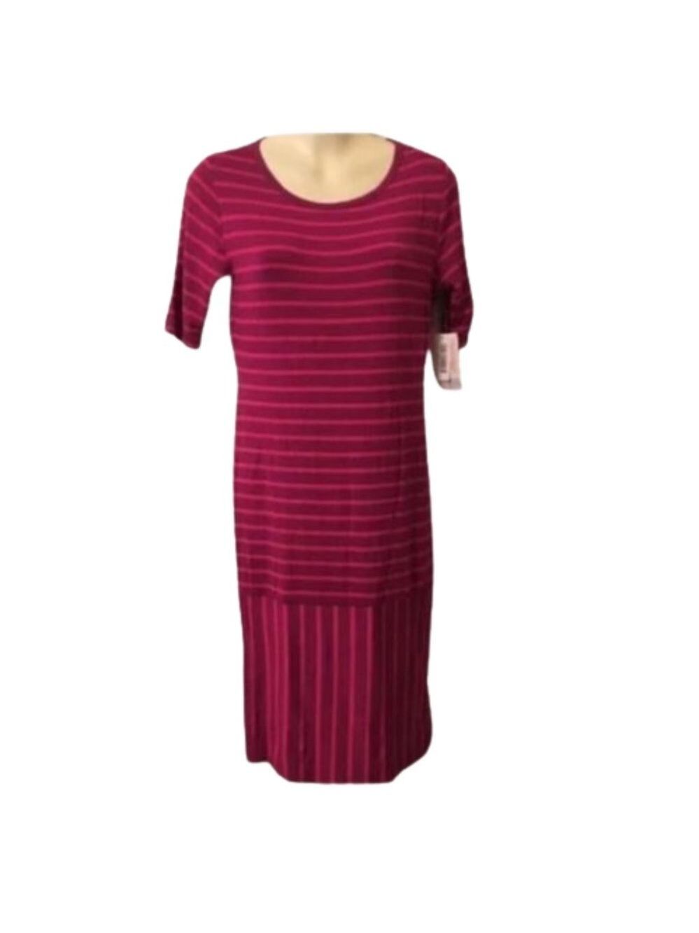 NWT LuLuRoe Pink Purple Striped Dress . Size Small. Women's‎ Ladies Fashion